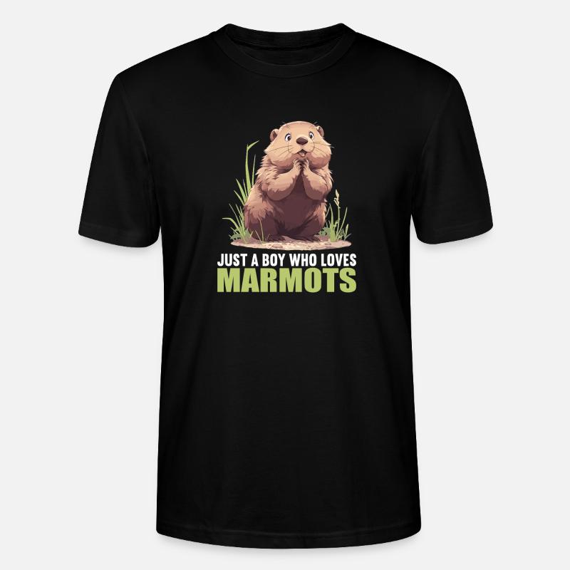 Murmeltiere Murmeltier - Stanley/Stella Unisex Bio-T-Shirt CRAFTER - Schwarz