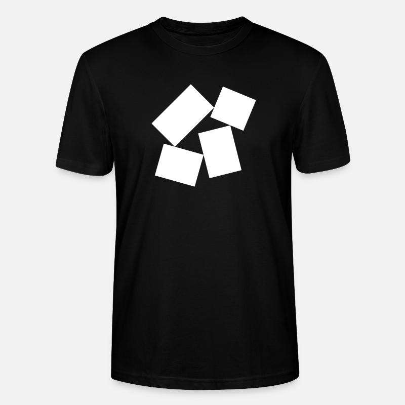 Fette Quadrate-Komposition - Stanley/Stella Unisex Bio-T-Shirt CRAFTER - Schwarz