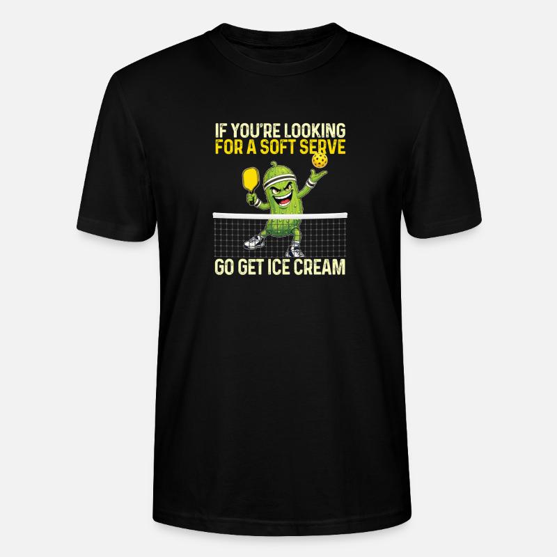 Softserver Cream Pickleball - Stanley/Stella Unisex Bio-T-Shirt CRAFTER - Schwarz