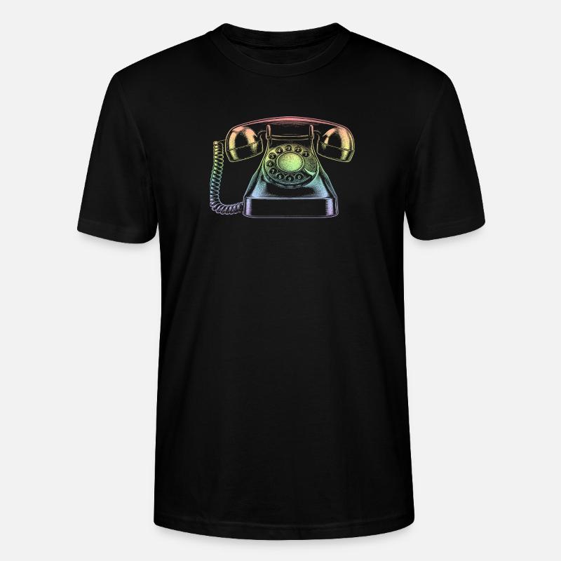 Telefon - Stanley/Stella Unisex Bio-T-Shirt CRAFTER - Schwarz