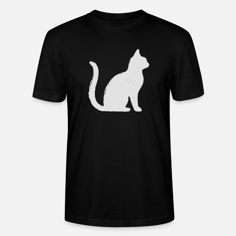 Katze - Stanley/Stella Unisex Bio-T-Shirt CRAFTER - Schwarz