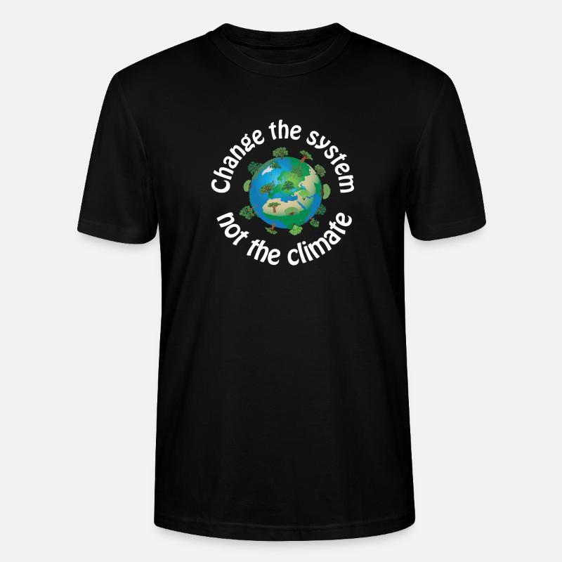 Changer le système, pas le climat - T-shirt bio CRAFTER Stanley Stella Unisexe - noir