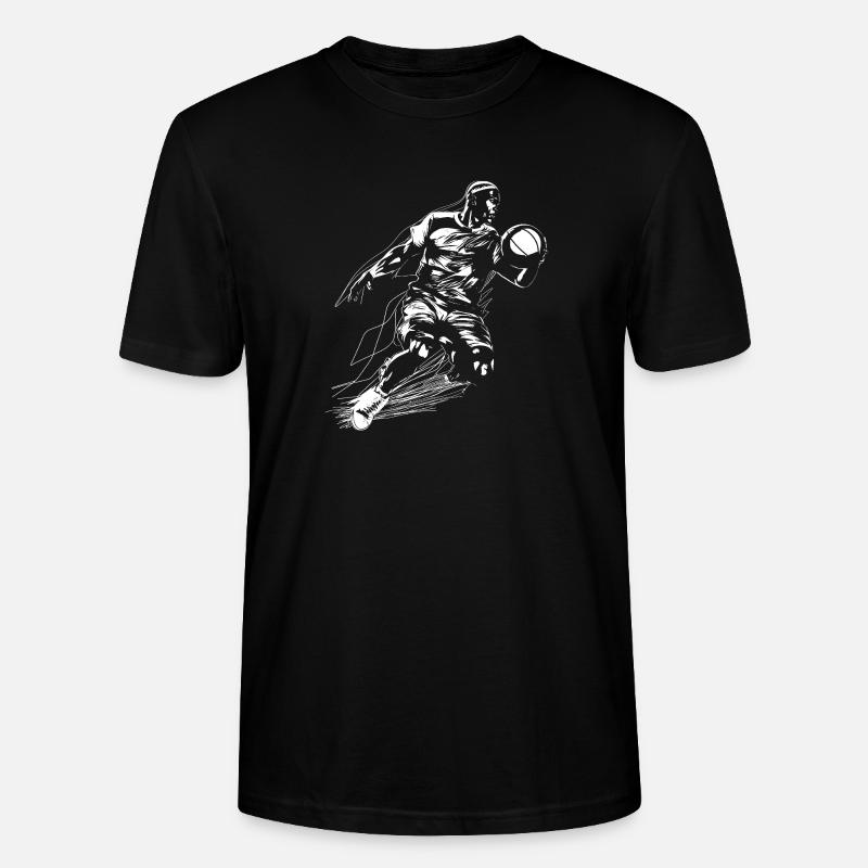 Basketteur - T-shirt bio CRAFTER Stanley Stella Unisexe - noir