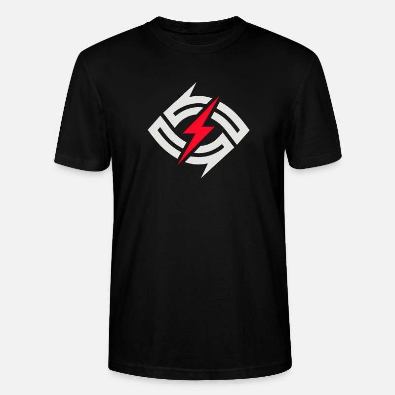 Contraste circulaire du flash - T-shirt bio CRAFTER Stanley Stella Unisexe - noir