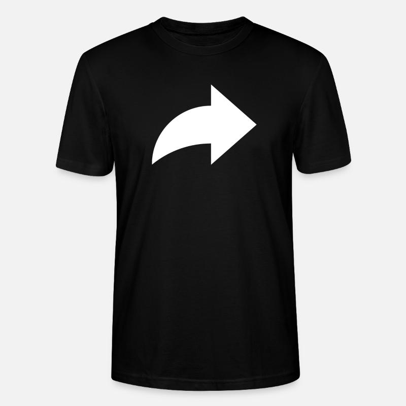 Pfeil, share - Stanley/Stella Unisex Bio-T-Shirt CRAFTER - Schwarz