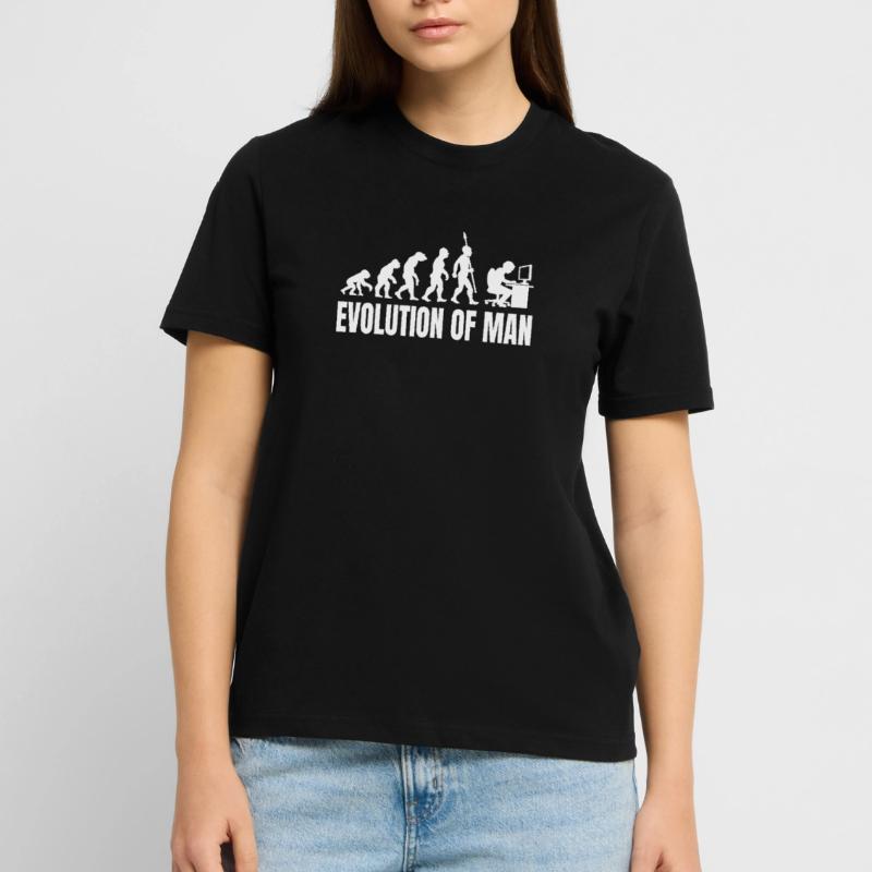 Programmer Computer Freak Evolution Retro Stanley/Stella CRAFTER Unisex Organic T-Shirt