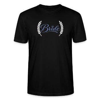 Bride - Stanley/Stella Unisex Bio-T-Shirt CRAFTER - Schwarz - Vorne - Alina (178cm) & Michal (187cm)