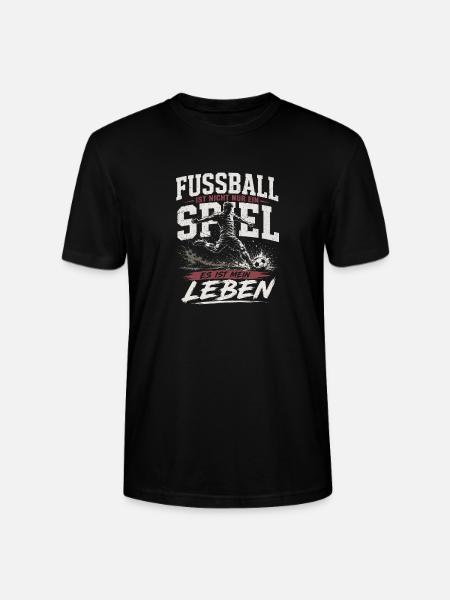 Fußball ist mein Leben Motiv - Stanley/Stella Unisex Bio-T-Shirt CRAFTER - Schwarz