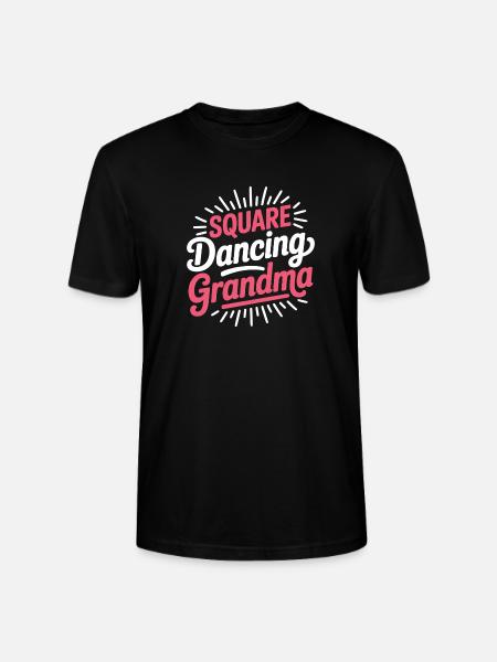 Square Dancing Oma Square Dance Geschenke - Stanley/Stella Unisex Bio-T-Shirt CRAFTER - Schwarz