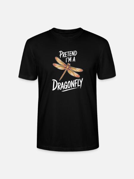 Libellen Sprüche Libelle Lustig Libellen Geschenk - Stanley/Stella Unisex Bio-T-Shirt CRAFTER - Schwarz