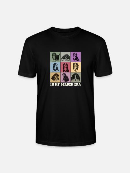 In meiner Berner-Ära Berner Sennenhund-Mutter - Stanley/Stella Unisex Bio-T-Shirt CRAFTER - Schwarz