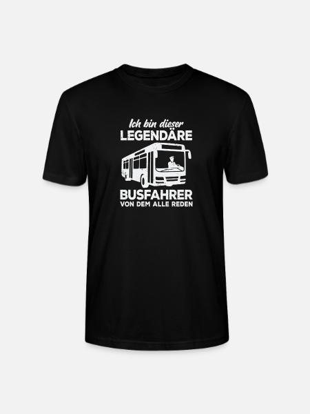 Linienbus Busfahrer Schulbus Busfahrerin Bus - Stanley/Stella Unisex Bio-T-Shirt CRAFTER - Schwarz