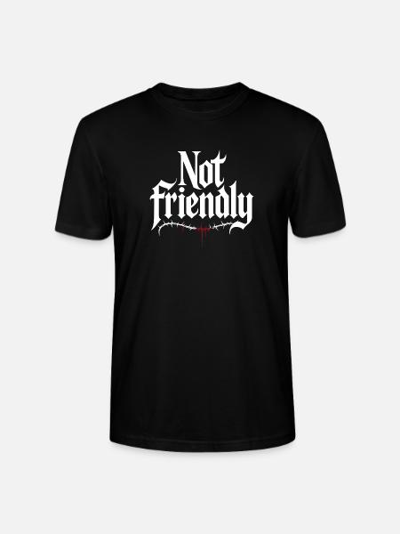Introverti Pas Amical Solitaire Antisocial - T-shirt bio CRAFTER Stanley Stella Unisexe - noir