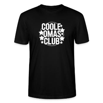 Cool Mas Club Logo - T-shirt bio CRAFTER Stanley Stella Unisexe - noir - Devant - Alina (178cm) & Michal (187cm)