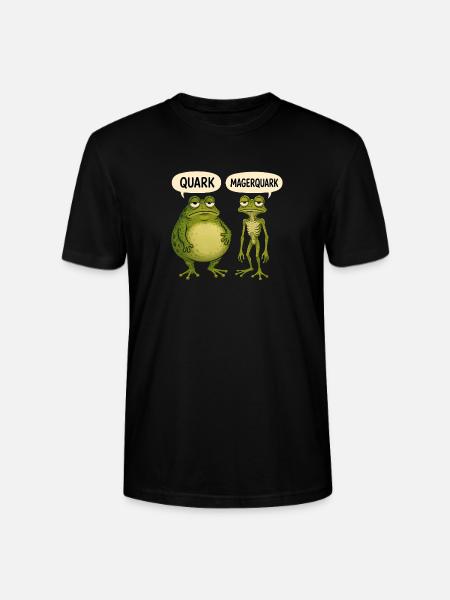 Quark Magerquark Lustige Frösche Für Froschfans - Stanley/Stella Unisex Bio-T-Shirt CRAFTER - Schwarz