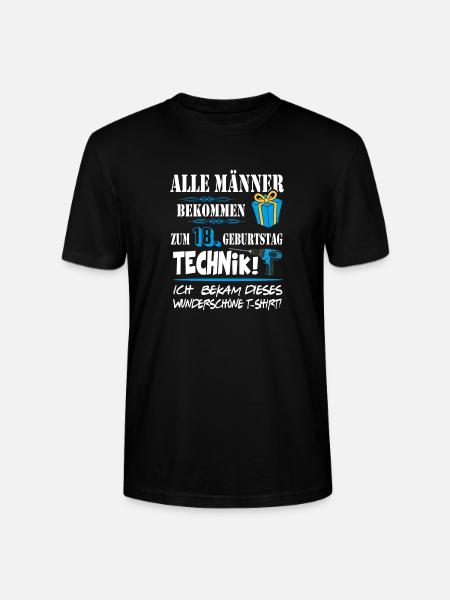 18. Geburtstag Handwerker Technik Werkzeug - Stanley/Stella Unisex Bio-T-Shirt CRAFTER - Schwarz