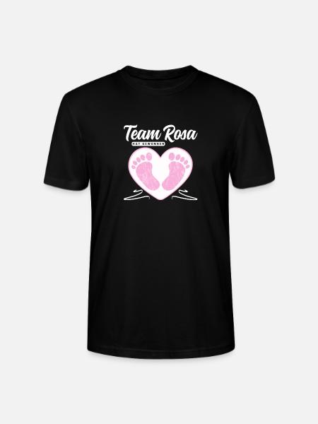 Team Rosa hat gewonnen - Geschlecht Mitteilen - Stanley/Stella Unisex Bio-T-Shirt CRAFTER - Schwarz