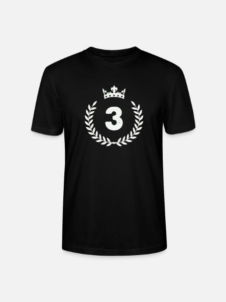 3_kranz_krone- - Stanley/Stella Unisex Bio-T-Shirt CRAFTER - Schwarz