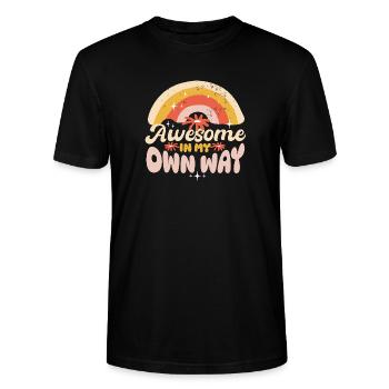Awesome Ladies - Stanley/Stella CRAFTER Unisex Organic T-Shirt - black - Front - Alina (178cm) & Michal (187cm)