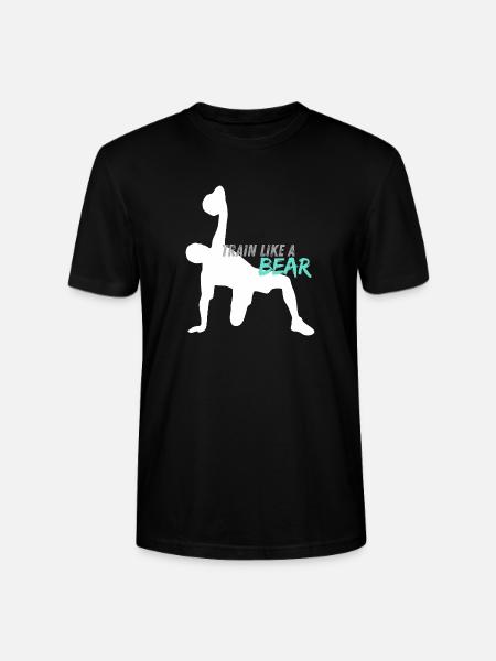 Trainiere wie ein Bär - Stanley/Stella Unisex Bio-T-Shirt CRAFTER - Schwarz