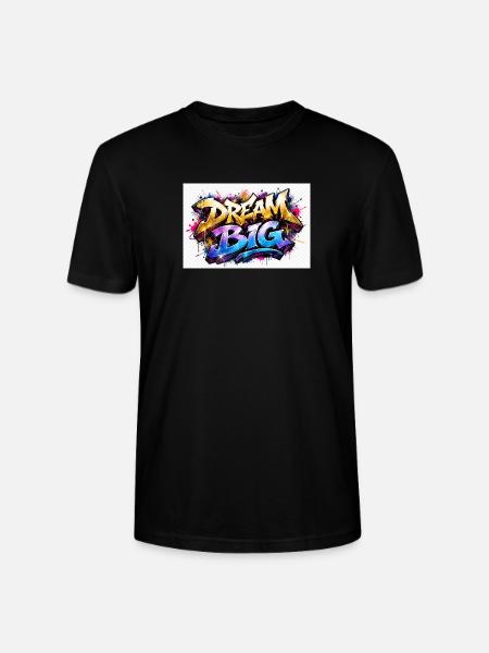 Dream Big Graffiti Druckkunst - Stanley/Stella Unisex Bio-T-Shirt CRAFTER - Schwarz
