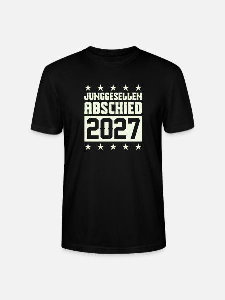 Junggesellenabschied 2027 - Stanley/Stella Unisex Bio-T-Shirt CRAFTER - Schwarz