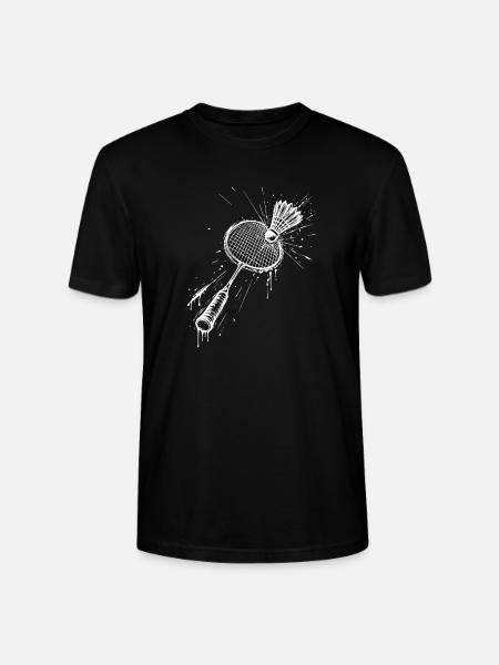 Badminton - Stanley/Stella Unisex Bio-T-Shirt CRAFTER - Schwarz