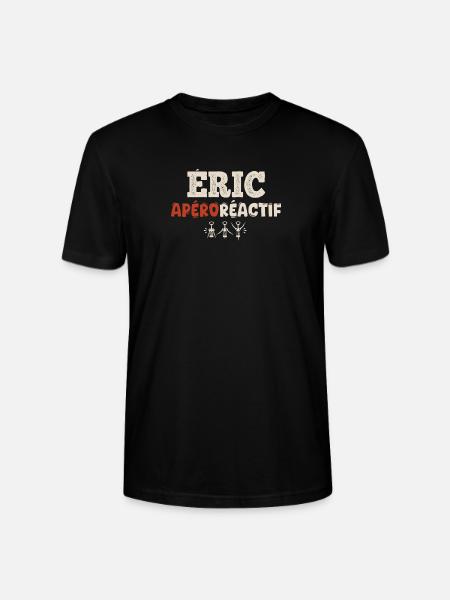 Éric Apéroréactif – Humorgeschenk - Stanley/Stella Unisex Bio-T-Shirt CRAFTER - Schwarz