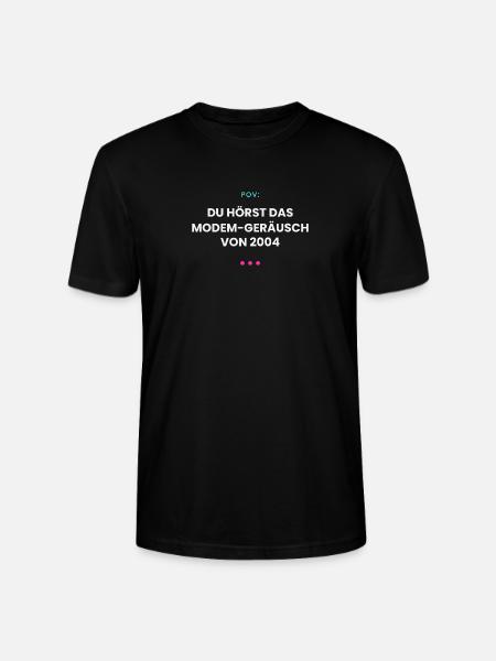 Dial Tone - Modem Nostalgie - Stanley/Stella Unisex Bio-T-Shirt CRAFTER - Schwarz