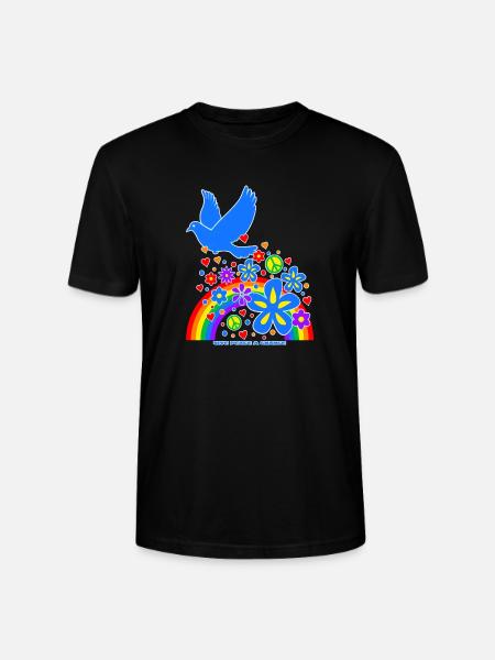 give_peace_a_chance - Stanley/Stella Unisex Bio-T-Shirt CRAFTER - Schwarz