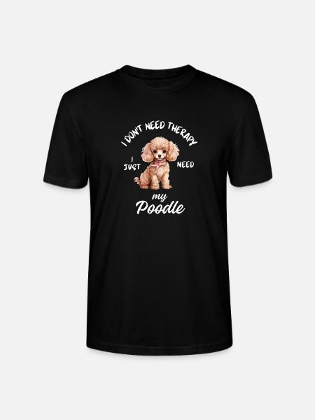 Süßer Pudelwelpe - Stanley/Stella Unisex Bio-T-Shirt CRAFTER - Schwarz