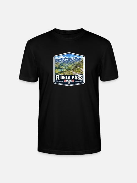 Flüela Pass – Schweiz - Stanley/Stella Unisex Bio-T-Shirt CRAFTER - Schwarz