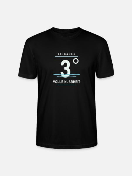 Eisbaden 3 Grad - Stanley/Stella Unisex Bio-T-Shirt CRAFTER - Schwarz