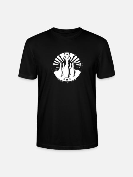 Bowling Grafik - Stanley/Stella Unisex Bio-T-Shirt CRAFTER - Schwarz