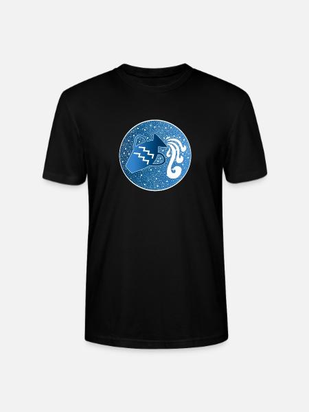 Sternzeichen: Wassermann - Stanley/Stella Unisex Bio-T-Shirt CRAFTER - Schwarz