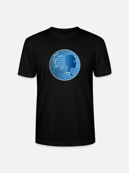 Sternzeichen: Jungfrau - Stanley/Stella Unisex Bio-T-Shirt CRAFTER - Schwarz