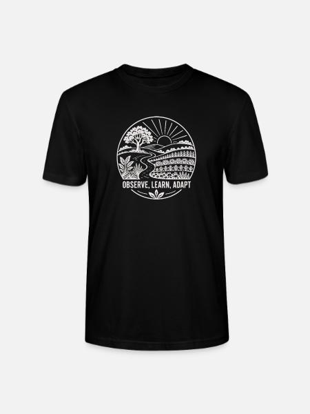 Beobachten Lernen Anpassen - Stanley/Stella Unisex Bio-T-Shirt CRAFTER - Schwarz