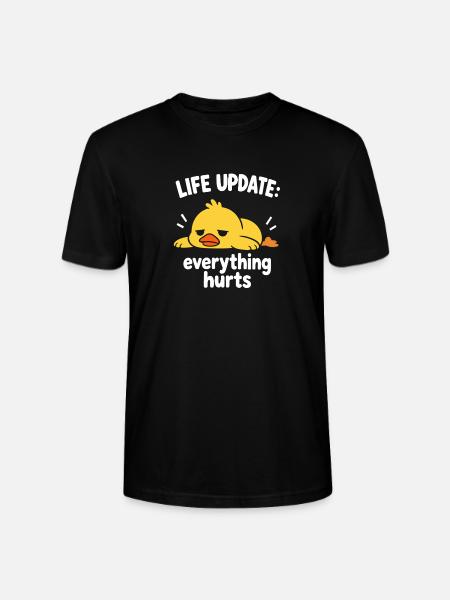 Tired Duck Life Update-Tee - Stanley/Stella Unisex Bio-T-Shirt CRAFTER - Schwarz