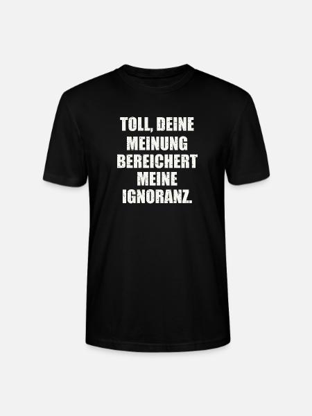 Lustiger Spruch - Stanley/Stella Unisex Bio-T-Shirt CRAFTER - Schwarz