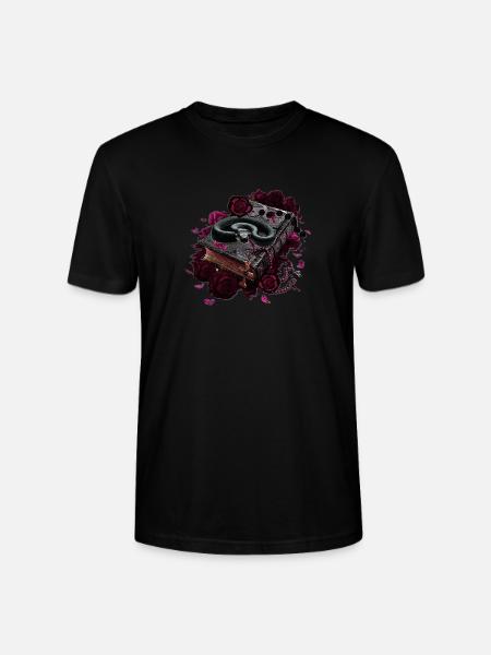 Gothic Academia Schlange Buch T-Shirt - Stanley/Stella Unisex Bio-T-Shirt CRAFTER - Schwarz