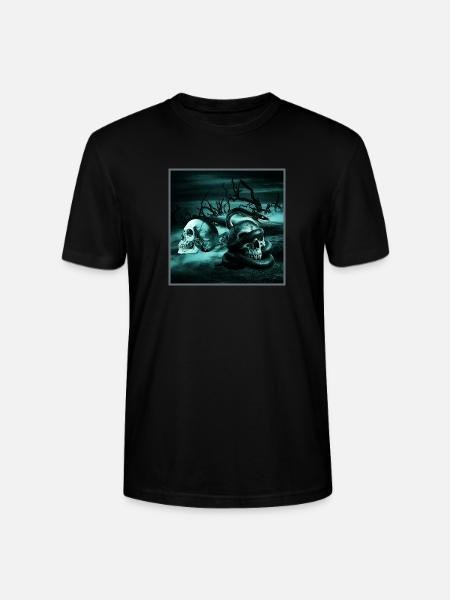 Swamp Goth Totenkopf Sumpf Graphic Tee - Stanley/Stella Unisex Bio-T-Shirt CRAFTER - Schwarz