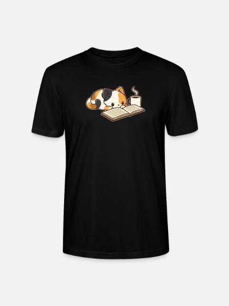 Lesepause mit Kaffee - Stanley/Stella Unisex Bio-T-Shirt CRAFTER - Schwarz