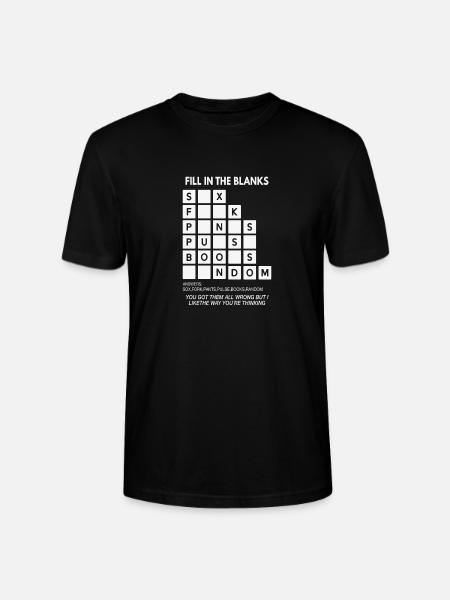 Fill in the Blanks – Wortwitz - Stanley/Stella Unisex Bio-T-Shirt CRAFTER - Schwarz