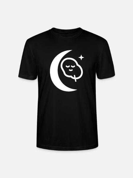 Mondbeschienener Schlafmond-Symbol - Stanley/Stella Unisex Bio-T-Shirt CRAFTER - Schwarz