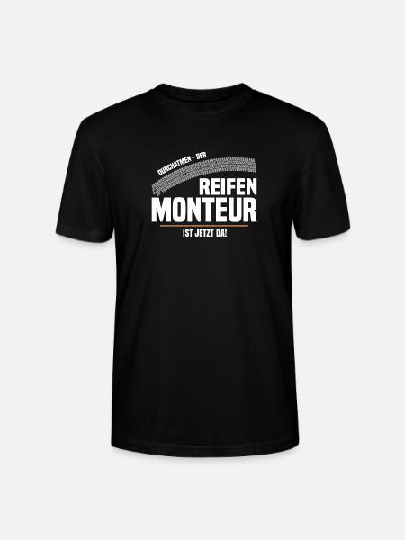 Der Reifenmonteur - Stanley/Stella Unisex Bio-T-Shirt CRAFTER - Schwarz