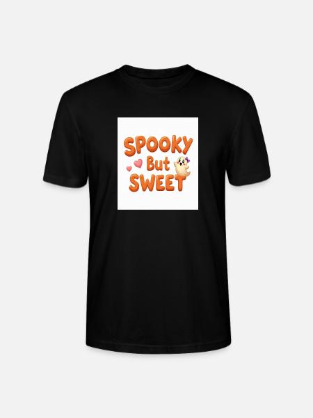 Gruseliger, aber süßer Geist - Stanley/Stella Unisex Bio-T-Shirt CRAFTER - Schwarz