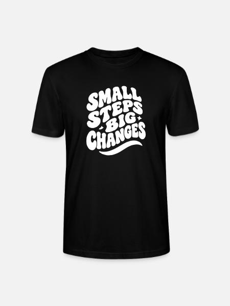 Small Steps Big Changes - Stanley/Stella Unisex Bio-T-Shirt CRAFTER - Schwarz