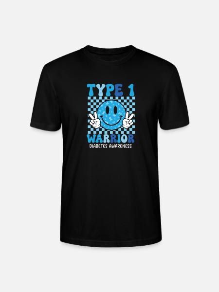 Typ-1-Krieger – Typ-1-Diabetes-Bewusstsein T1D - Stanley/Stella Unisex Bio-T-Shirt CRAFTER - Schwarz