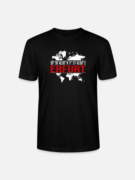 Erfurt - Stanley/Stella Unisex Bio-T-Shirt CRAFTER - Schwarz
