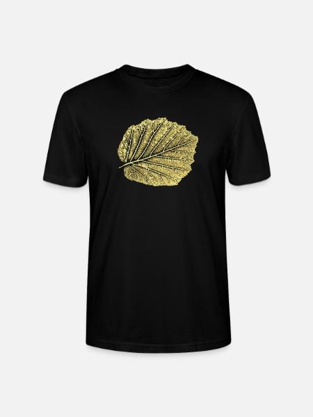 Haselnussblatt / Blatt Hasel - Natur & Garten - Stanley/Stella Unisex Bio-T-Shirt CRAFTER - Schwarz